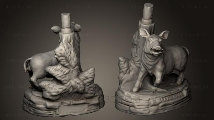 Animal figurines (STKJ_0605) 3D model for CNC machine